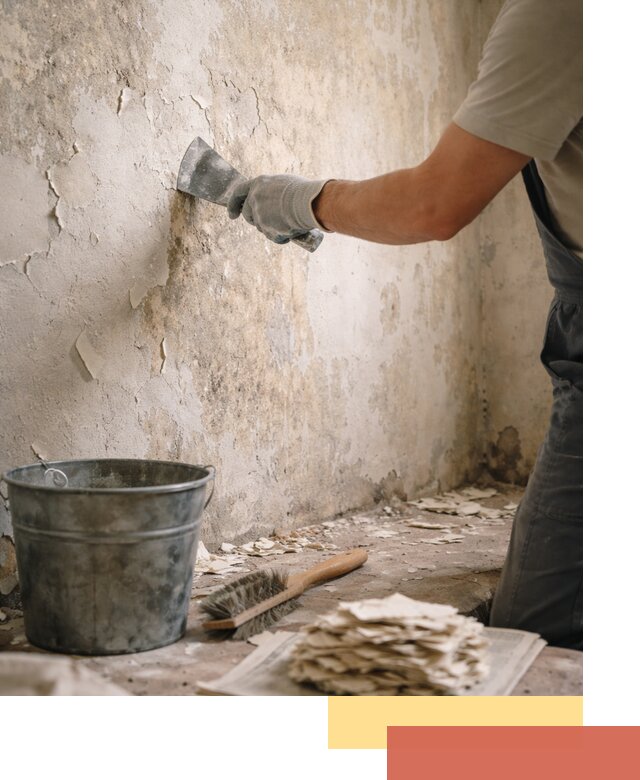 Удаление старой краски со стен в Апшеронске качественно и быстро