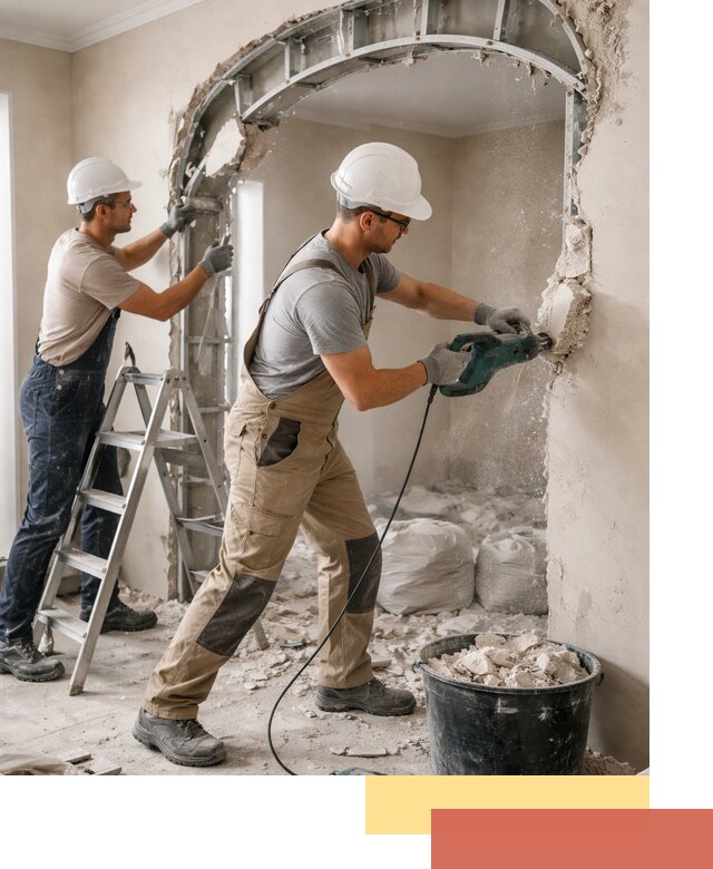 Демонтаж гипсокартонной арки в Апшеронске быстро и аккуратно