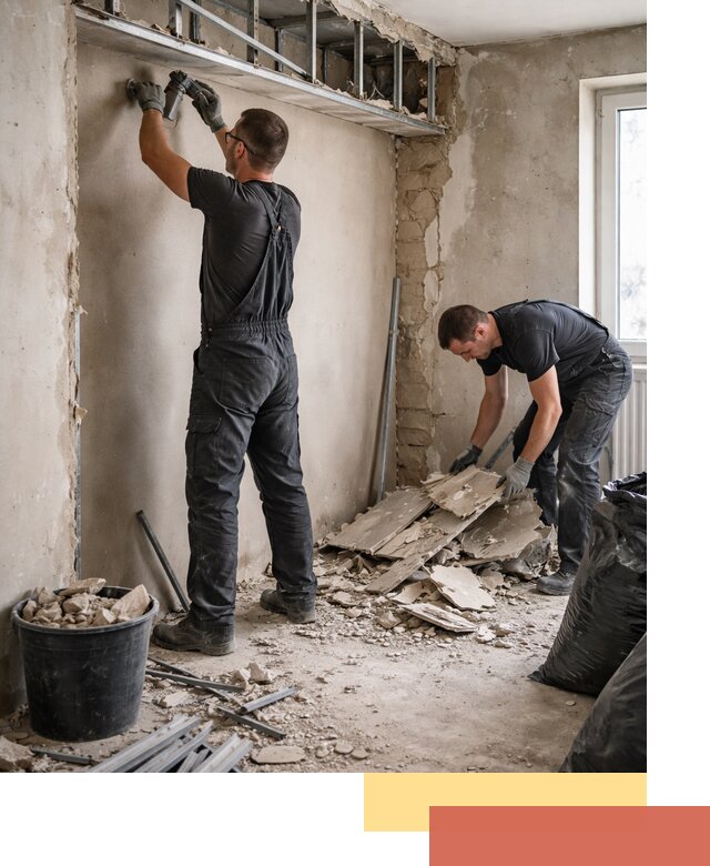 Демонтаж короба из гипсокартона в Апшеронске быстро и аккуратно