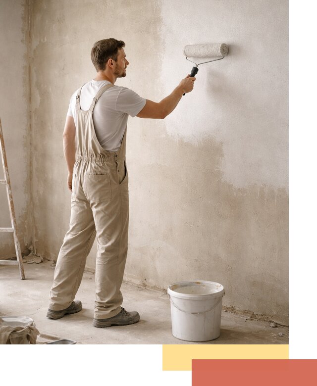 Грунтовка стен под отделку в Апшеронске профессиональным раствором