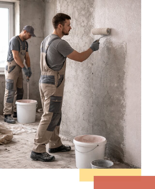 Нанесение бетоноконтакта на стены в Апшеронске для последующей отделки