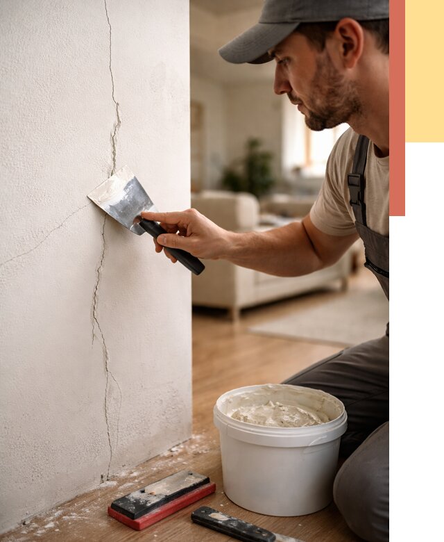 Заделка трещин и сколов в Апшеронске от 2511 руб. — быстро и недорого | ОТДЕЛОЧНИК-Пшр