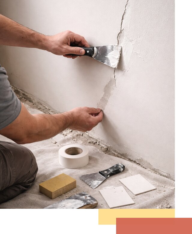 Заделка трещин и сколов в стенах и потолках в Апшеронске