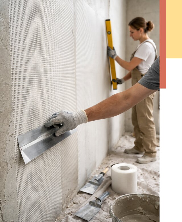 Армирование стен стеклосеткой в Апшеронске от 3279 руб. под ключ | ОТДЕЛОЧНИК-Пшр