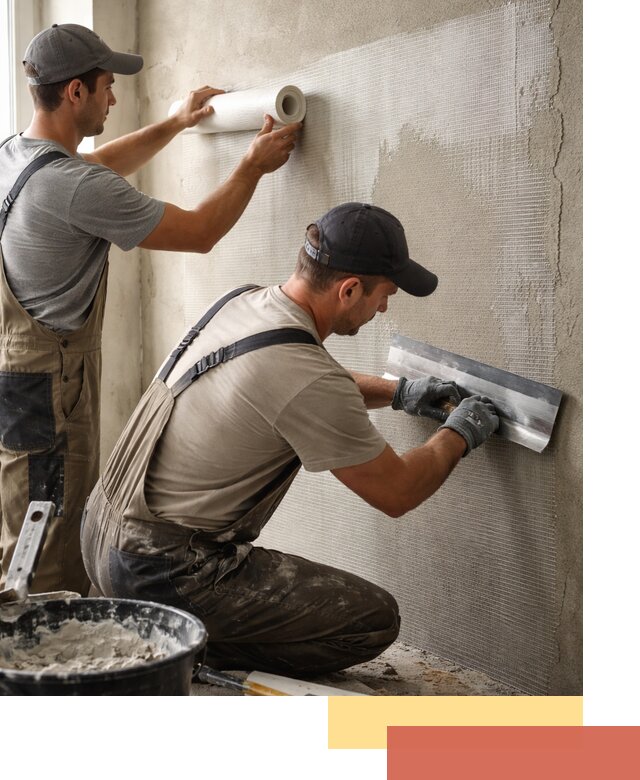 Армирование стен стеклосеткой в Апшеронске для прочной отделки