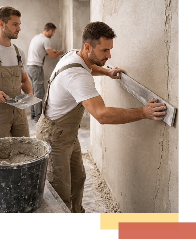 Штукатурка стен без маяков в Апшеронске быстро и качественно