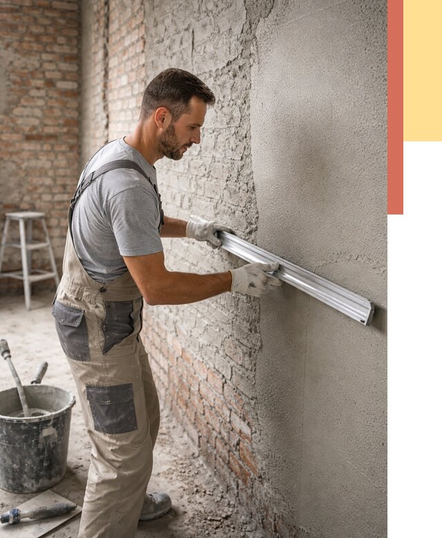 Штукатурка кирпичных стен в Апшеронске от 4612 руб/м2 — быстро и недорого | ОТДЕЛОЧНИК-Пшр