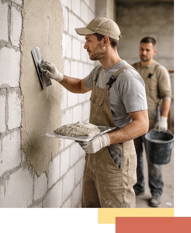 Штукатурка стен из газобетона в Апшеронске под ключ