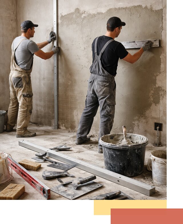 Профессиональная штукатурка стен под плитку в Апшеронске