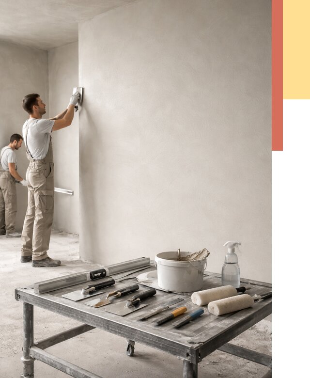 Штукатурка стен под покраску в Апшеронске от 4612 руб./м² — качественно и недорого | ОТДЕЛОЧНИК-Пшр