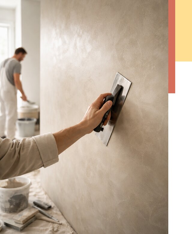 Венецианская штукатурка в Апшеронске от 3587 руб/м² — нанесение стен под ключ | ОТДЕЛОЧНИК-Пшр