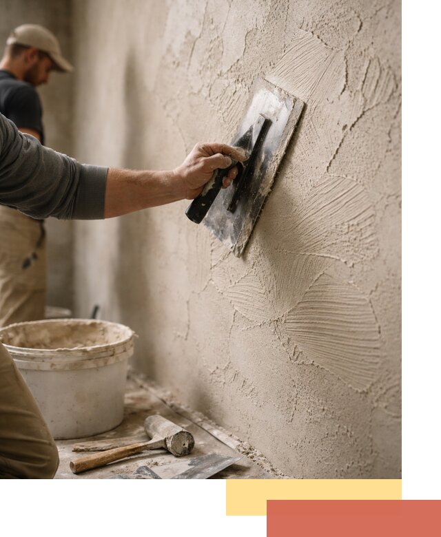 Фактурная штукатурка стен в Апшеронске — монтаж, отделка, реставрация