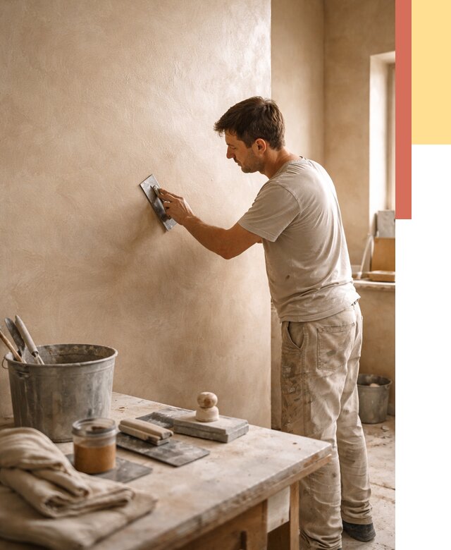 Марокканская штукатурка таделакт в Апшеронске под ключ от 4304 руб. | ОТДЕЛОЧНИК-Пшр