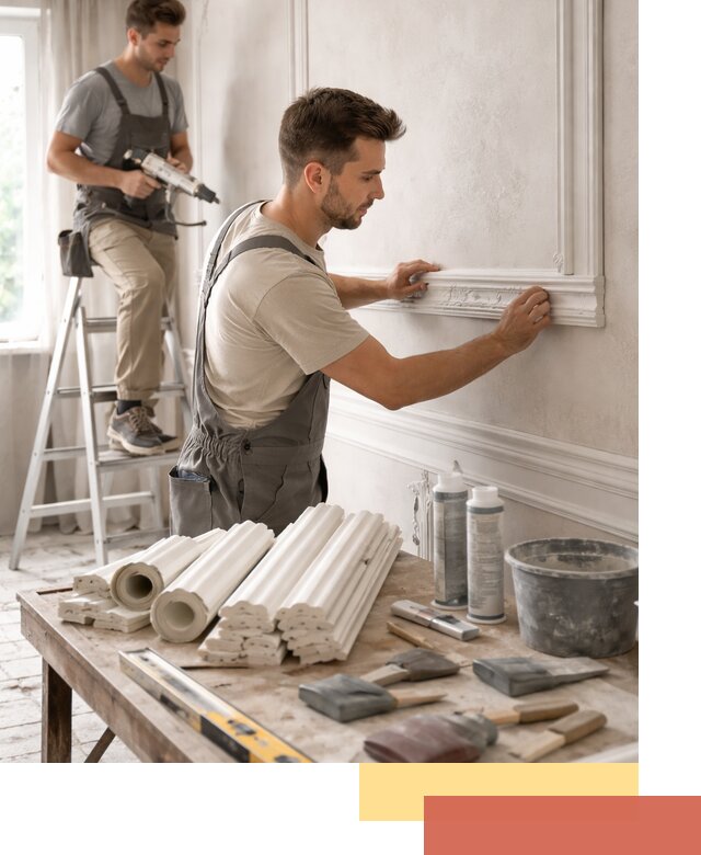 Монтаж лепнины на стены в Апшеронске профессионально и качественно