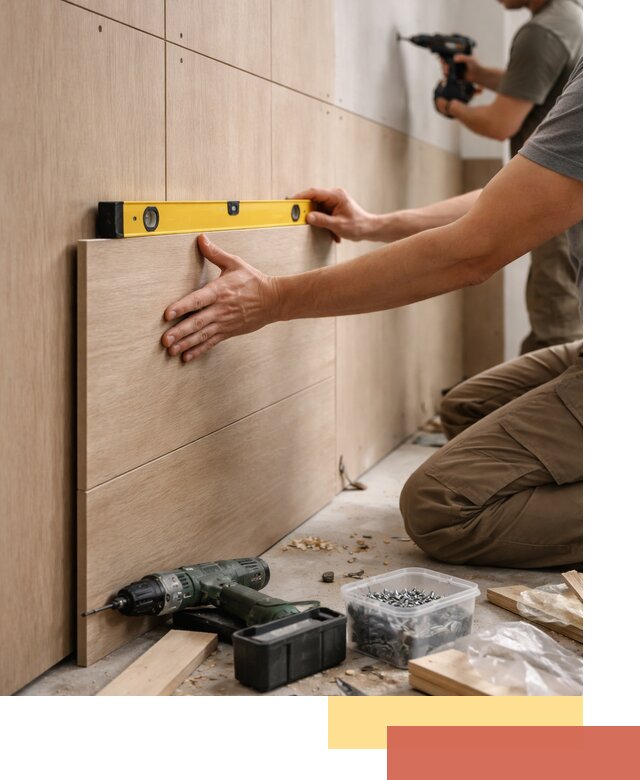 Профессиональный монтаж МДФ панелей на стены в Апшеронске