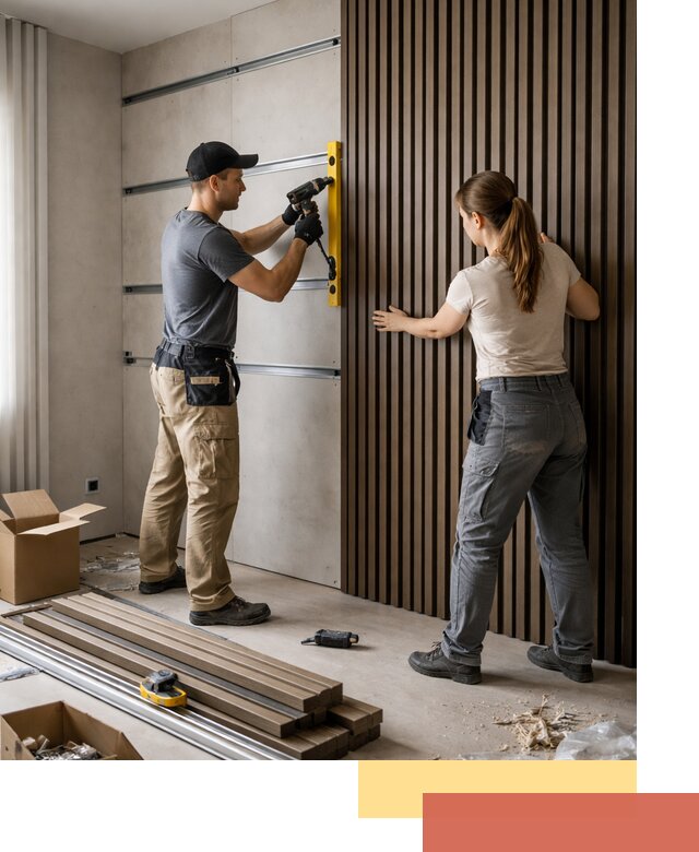 Монтаж реечных панелей на стены в Апшеронске