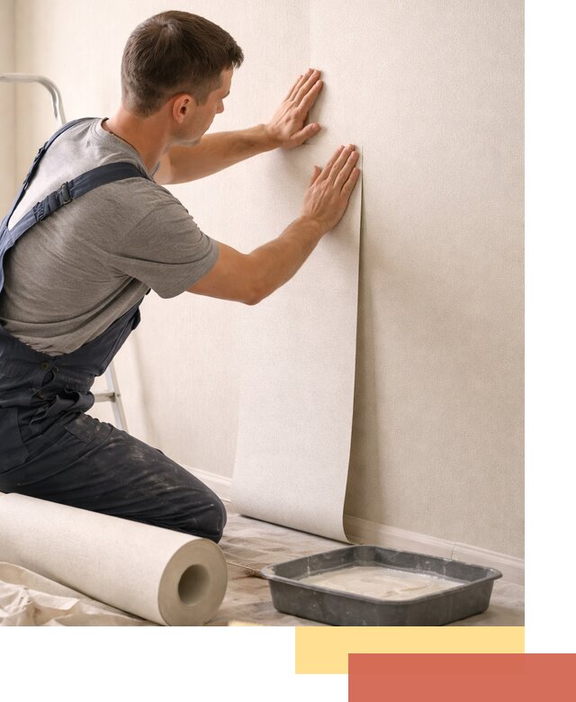 Поклейка флизелиновых обоев в Апшеронске качественно и быстро