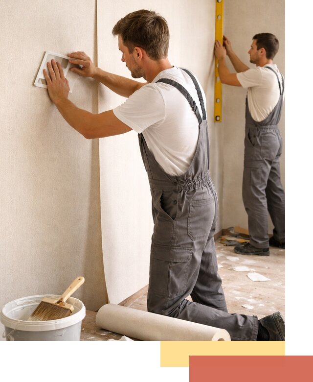 Поклейка бумажных обоев в Апшеронске качественно и недорого