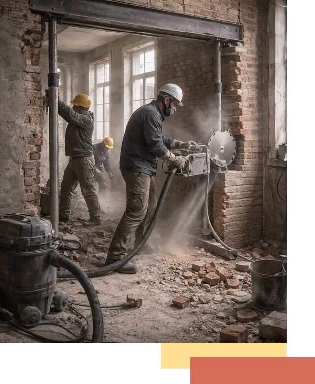 Прорезка проема в стене под дверной или оконный проем в Апшеронске