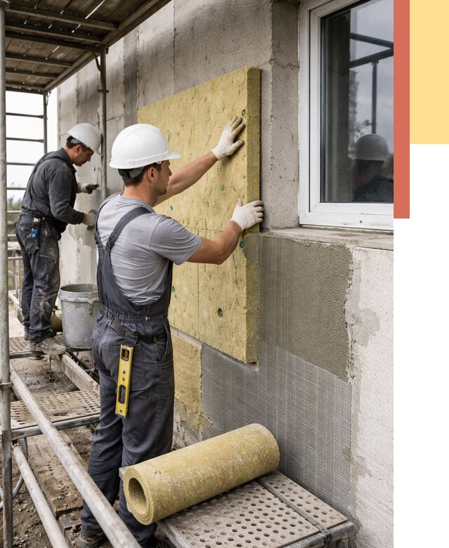 Утепление стен в Апшеронске от 4407 руб. под ключ — быстро и недорого | ОТДЕЛОЧНИК-Пшр