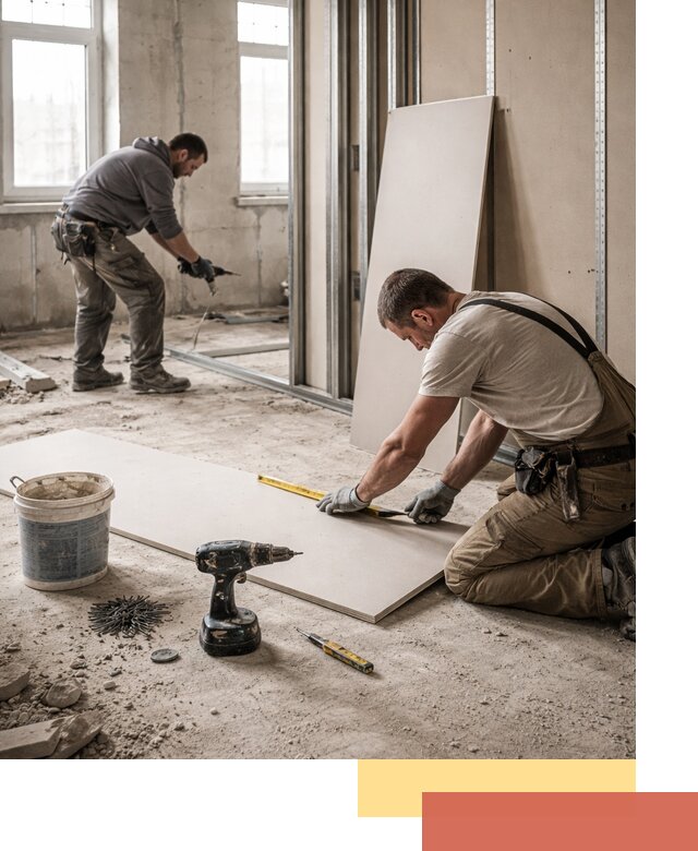 Кладка перегородок из ПГП под ключ в Апшеронске