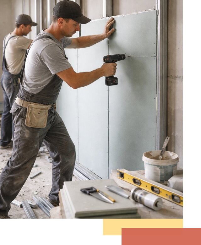 Кладка влагостойких перегородок ПГП в Апшеронске