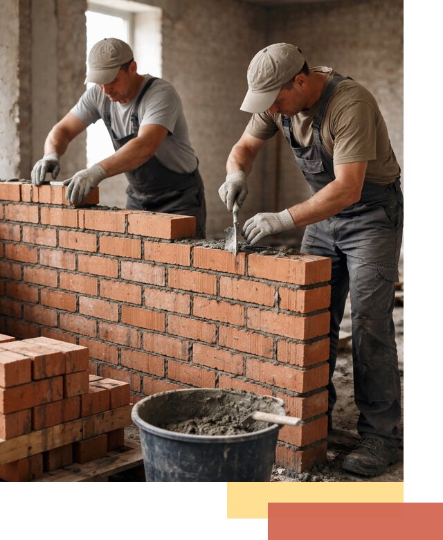 Кладка кирпичных перегородок под ключ в Апшеронске