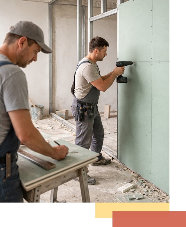 Перегородки из влагостойкого гипсокартона под ключ в Апшеронске