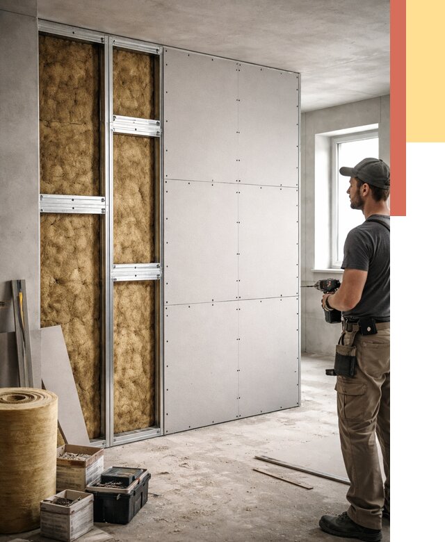 Усиленная перегородка под навеску в Апшеронске от 13117 руб. — монтаж под ключ | ОТДЕЛОЧНИК-Пшр