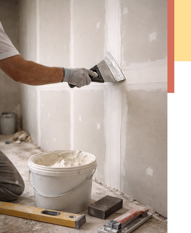 Шпаклевка перегородок из гипсокартона в Апшеронске от 2562 руб. — услуги ОТДЕЛОЧНИК-Пшр