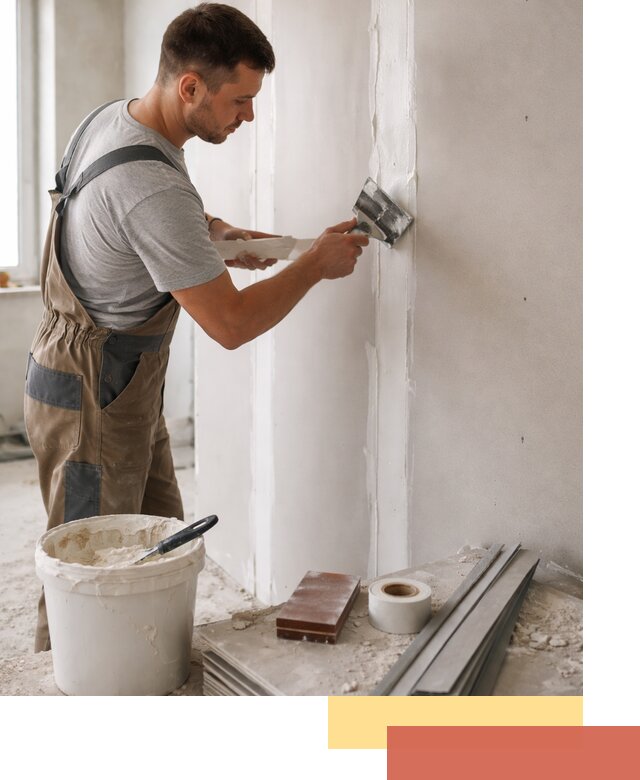 Шпаклевка перегородок из гипсокартона в Апшеронске качественно и быстро