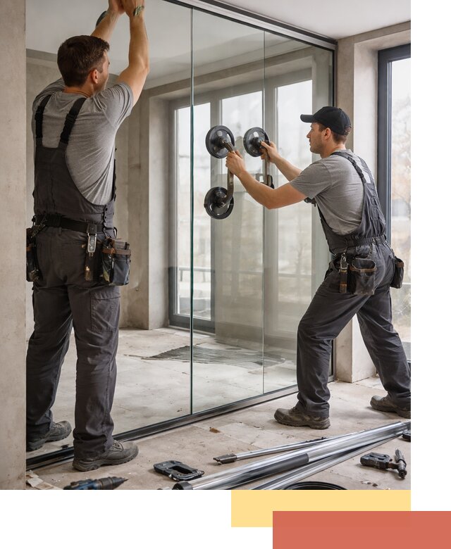 Цельностеклянные перегородки под ключ в Апшеронске