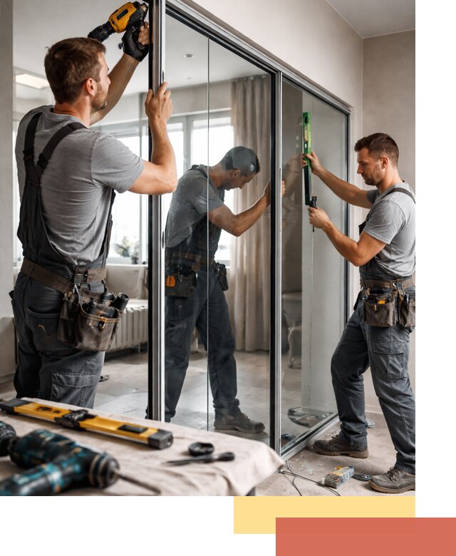 Каркасные стеклянные перегородки под ключ в Апшеронске