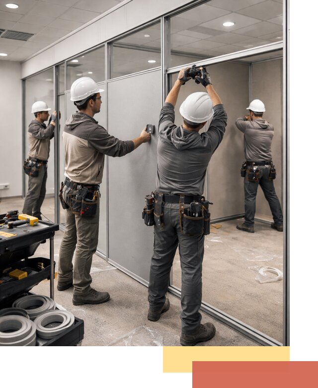 Мобильные офисные перегородки под ключ в Апшеронске