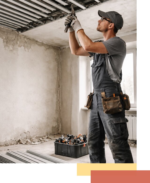 Демонтаж реечного потолка в Апшеронске быстро и аккуратно