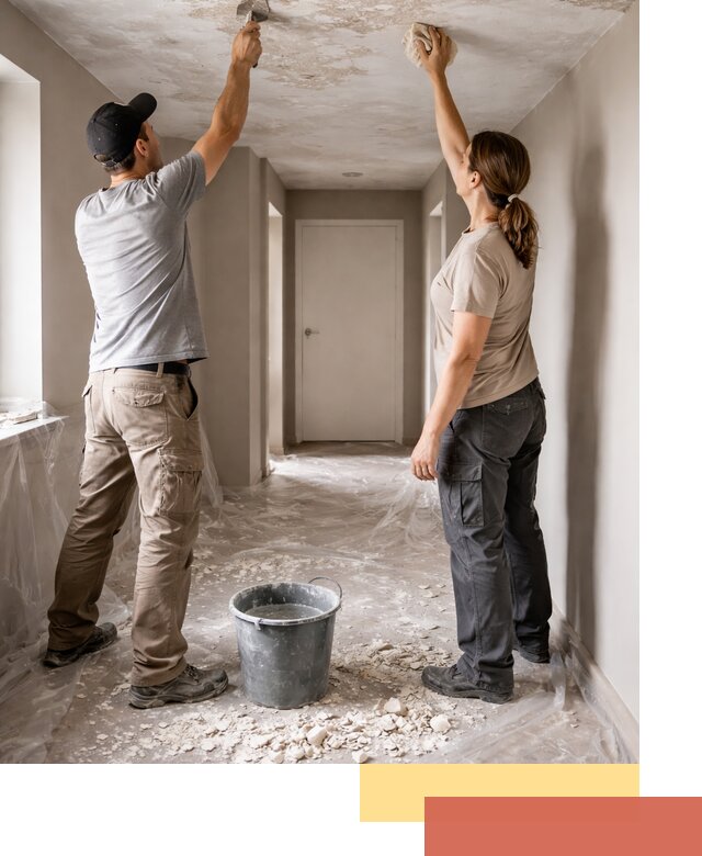 Удаление побелки с потолка в Апшеронске — быстро и аккуратно