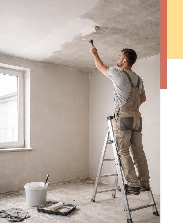 Грунтовка потолка в Апшеронске от 2562 руб. — быстро и недорого | ОТДЕЛОЧНИК-Пшр