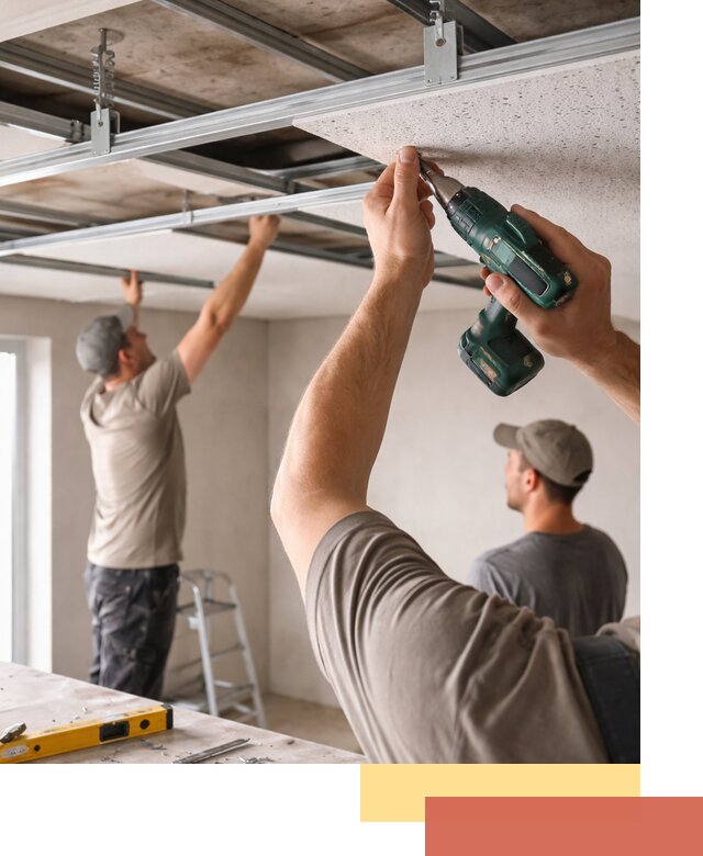 Монтаж акустического потолка в Апшеронске под ключ