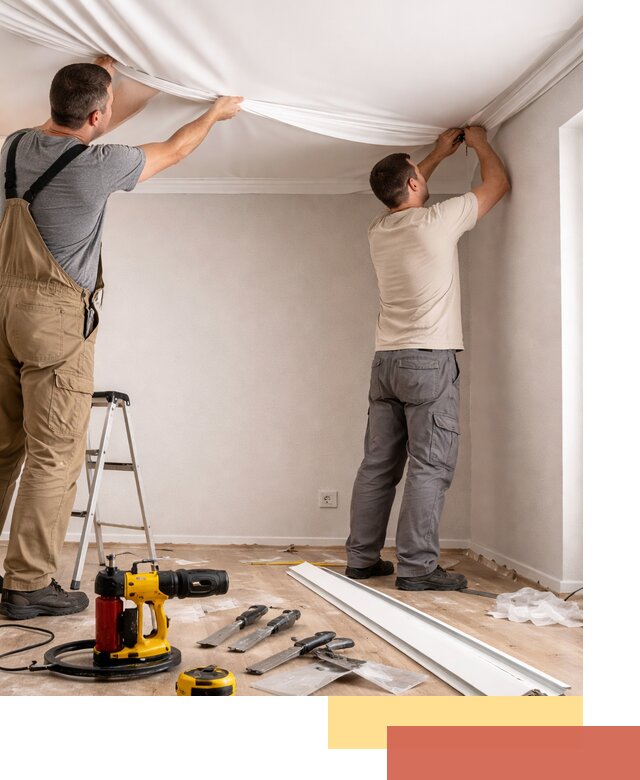 Монтаж ПВХ натяжного потолка в Апшеронске качественно и быстро