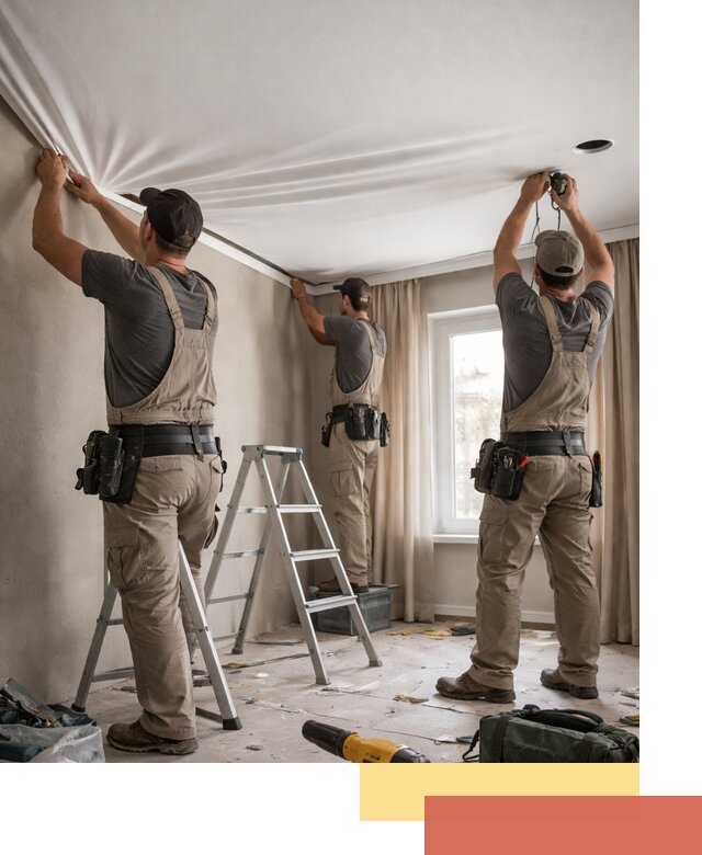 Монтаж матового натяжного потолка в Апшеронске качественно и быстро