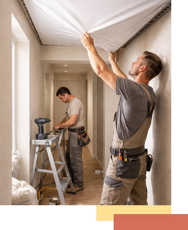 Монтаж натяжного потолка в прихожей в Апшеронске