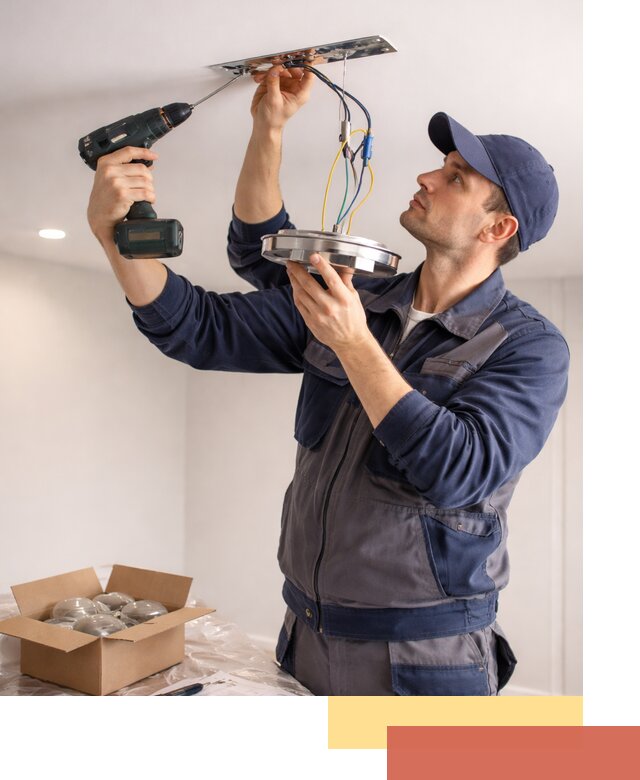 Установка люстры в натяжной потолок в Апшеронске