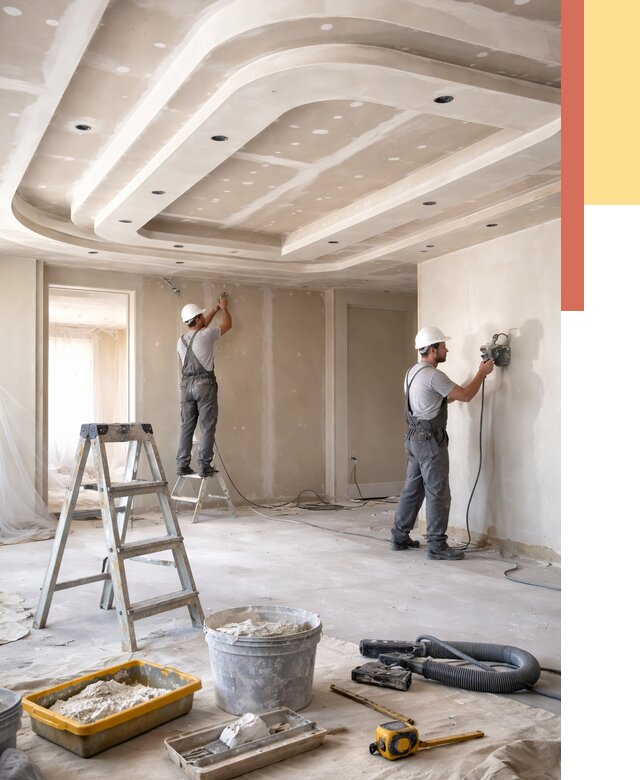 Многоуровневый потолок из гипсокартона в Апшеронске от 769 руб. под ключ | ОТДЕЛОЧНИК-Пшр