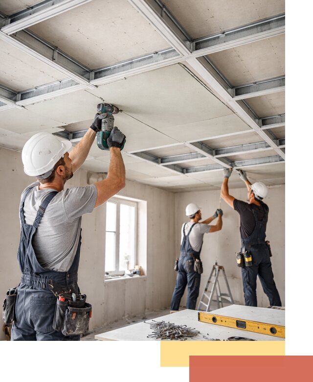 Кессонный потолок из гипсокартона под ключ в Апшеронске