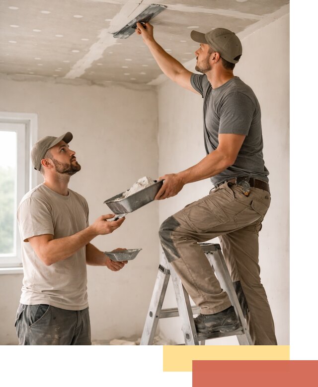 Шпаклевка потолка из гипсокартона в Апшеронске качественно и быстро