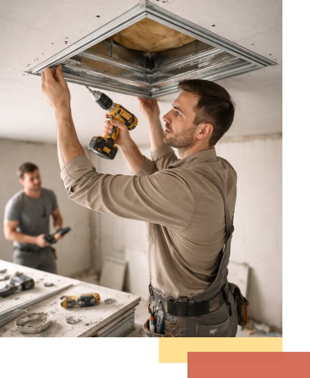 Монтаж люка в потолок из ГКЛ в Апшеронске