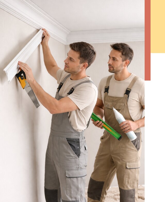 Монтаж потолочного плинтуса в Апшеронске от 2357 руб. — быстро и недорого | ОТДЕЛОЧНИК-Пшр
