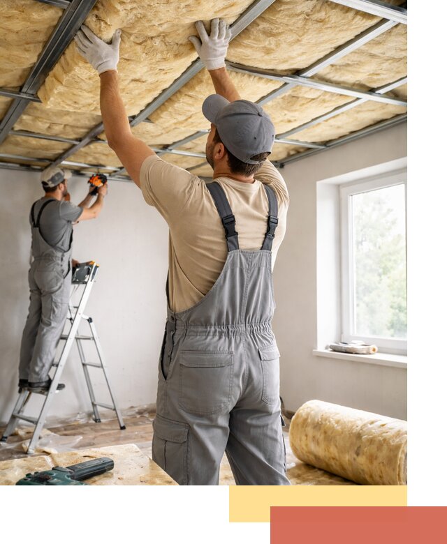 Утепление потолка под ключ в Апшеронске качественно и быстро