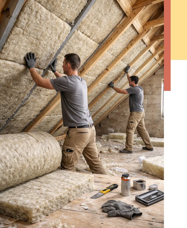 Утепление потолка минватой в Апшеронске от 1486 руб. — быстро и недорого | ОТДЕЛОЧНИК-Пшр