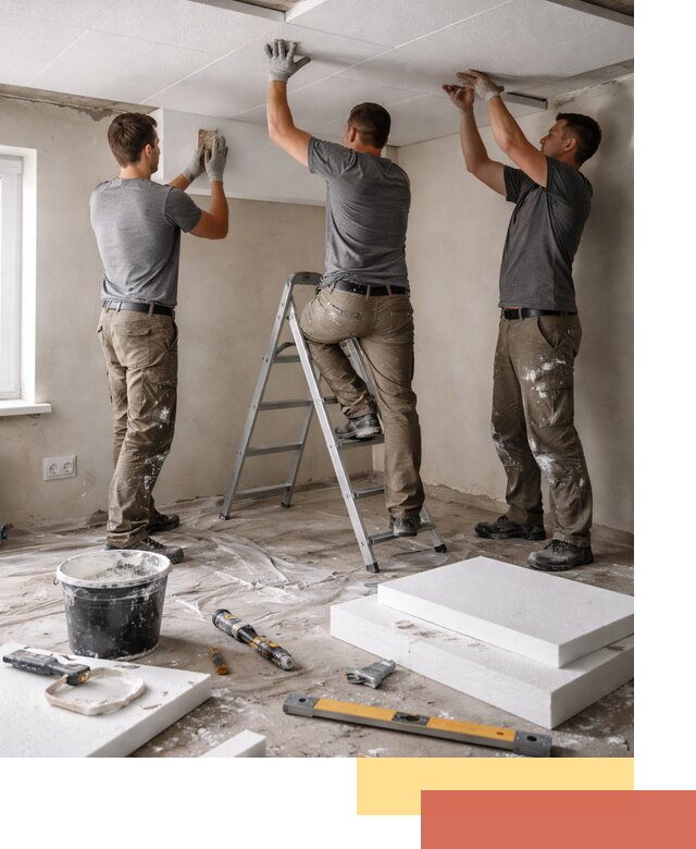 Утепление потолка пенопластом в Апшеронске быстро и качественно